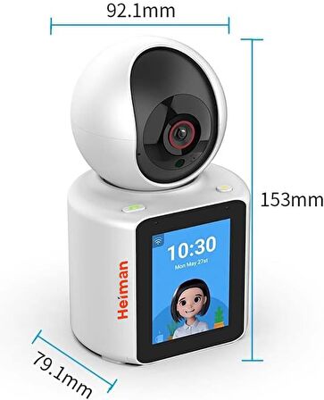 HEİMAN AV-HM450 Karşılıklı Video Arama Çift Yönlü Görüntülü Görüşme Full HD Bebek Kamerası -APP