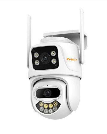 Avenir AV-S306 6MP 2 Kameralı Speed Dome Wifi Ptz Kamera Onvif iCSee App