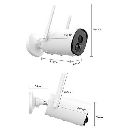 Avenir AV-S310 3 Megapiksel Dome Güvenlik Kamerası