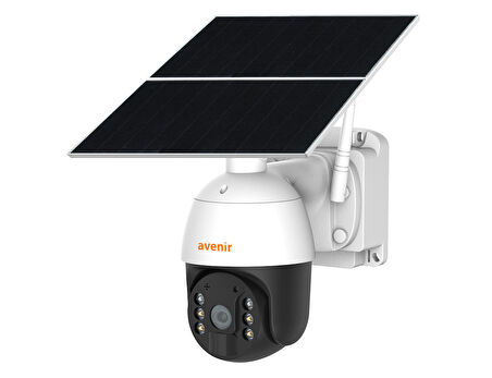 Avenir AV-S424 4G SİM Kartlı 7/24 Sürekli Kayıt Solar Panelli Güneş Enerjili Kamera