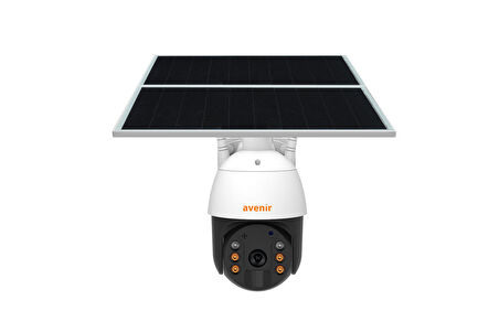 Avenir AV-S424 4G SİM Kartlı 7/24 Sürekli Kayıt Solar Panelli Güneş Enerjili Kamera