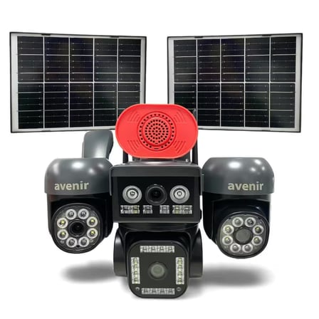 Avenir AV-S446 12MP 4 Kameralı PTZ 4G Sim Kartlı Solar Kamera