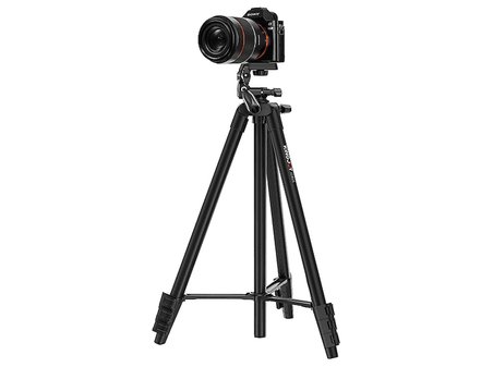 KINGJOY VT-831SCB Uzaktan Kumandalı + Cep Telefonu Standlı Video Tripodu Siyah (Medium)