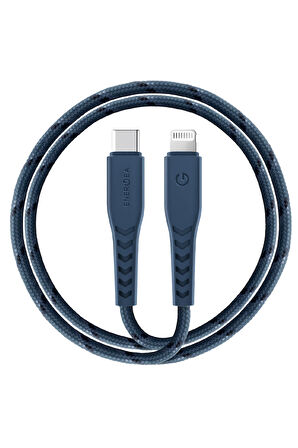 C94 NyloFlex 1.5M 100W Type-C to Lightning PD Hızlı Şarj Kablo - Lacivert