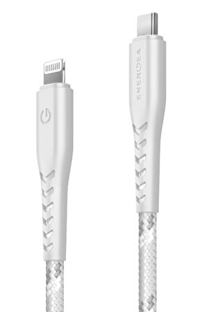 C94 NyloFlex 1.5M 100W Type-C to Lightning PD Hızlı Şarj Kablo - Beyaz