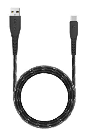 NyloFlex USB 2.0 3M 3A USB to Type-C Hızlı Şarj Kablo - Siyah