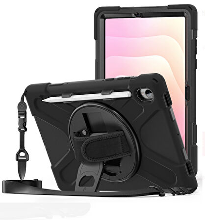 Galaxy Tab S11 (X730/X736) Uyumlu 11" Tam Koruma Sağlayan Defender Silikon Şok Emici Tablet Kılıfı