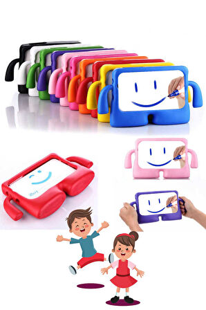 Via S48 Uyumlu Tam Koruma Sağlayan Eğlenceli Karakterli Koko Çocuk Tablet Kılıfı