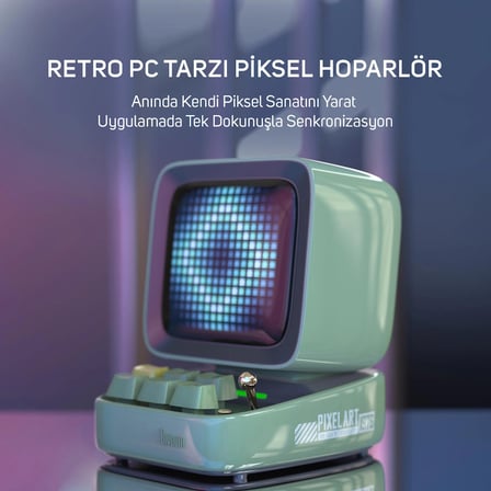 Divoom DitooPro Piksel Ekranlı Yeşil Bluetooth Hoparlör