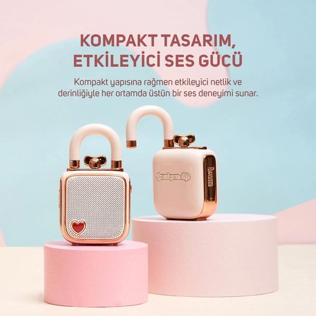 Divoom LoveLock Mini Ses Kayıt Özellikli Bluetooth Hoparlör