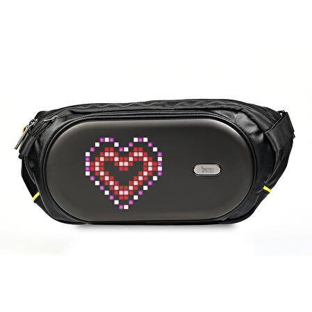 Divoom Pixoo Slingbag-C Siyah Ledli Bel Çantası