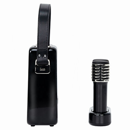 Divoom SongBird-HQ Siyah Çift Karaoke Mikrofonlu Bluetooth Hoparlör