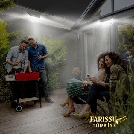 100 LED Solar Hareket Sensörlü Dış Mekan Bahçe Lambası 1 Adet