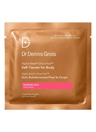 Alpha Beta Glow Pad Self-Tanner for Body 8 Textured Towels