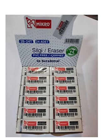 Silgi Pvc Free 24 Adet Beyaz Silgi