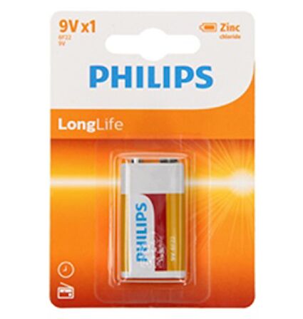 Longlife Çinko 9 Volt Pil - 2 adet