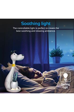Promate Goofy Çocuk LED Masa & LED Gece Lambası Kalemlikli, 3 Renk ve 3 Kademeli