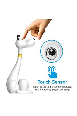 Promate Goofy Çocuk LED Masa & LED Gece Lambası Kalemlikli, 3 Renk ve 3 Kademeli
