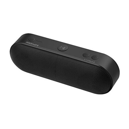 Promate Capsule Bluetooth Kablosuz Hoparlör Handsfree HD Ses 6 Watt Şarjlı Siyah