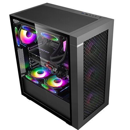 Segotep Endura 1 Siyah 750w 80+ Bronze Pcıe 5.0 Midi Tower Gaming KASA