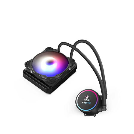 Segotep Becool 120s Argb Siyah Sıvı İşlemci Soğutucusu Lga1700 Uyumlu