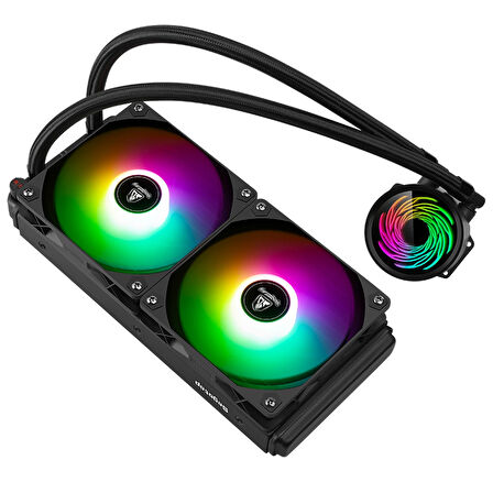 Segotep Bevere 240 Argb Siyah Sıvı İşlemci Soğutucusu Am5 Ve Lga1700 Uyumlu