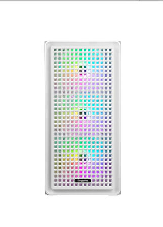SEGOTEP Radiant Beyaz 750W 80+ Bronze Midi Tower Kasa (Rainbow Fan)
