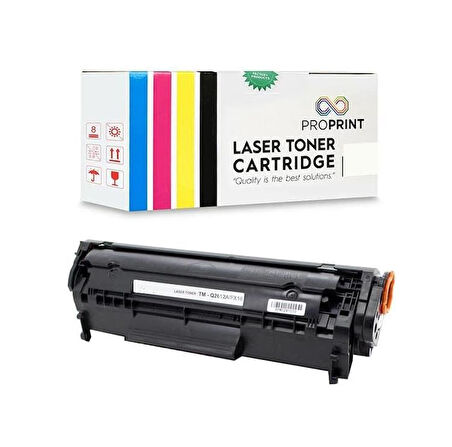 PROPRİNT HP Q2612A (12A) SİYAH MUADİL TONER 2.000 SAYFA