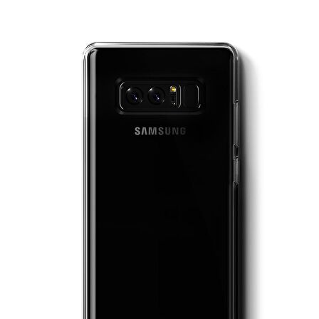 Buff Galaxy Note 8 ile Uyumlu Air Hybrid Kılıf Smoke Black