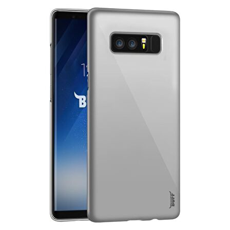 Buff Galaxy Note 8 ile Uyumlu Slim Fit Kılıf Silver