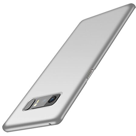 Buff Galaxy Note 8 ile Uyumlu Slim Fit Kılıf Silver