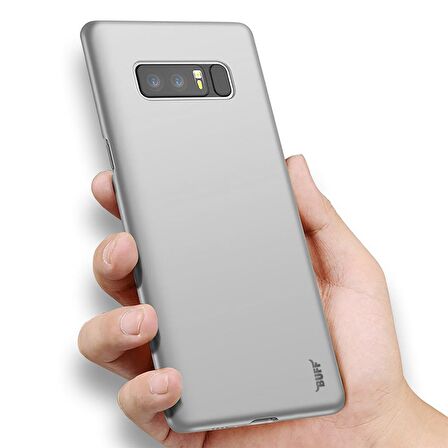 Buff Galaxy Note 8 ile Uyumlu Slim Fit Kılıf Silver