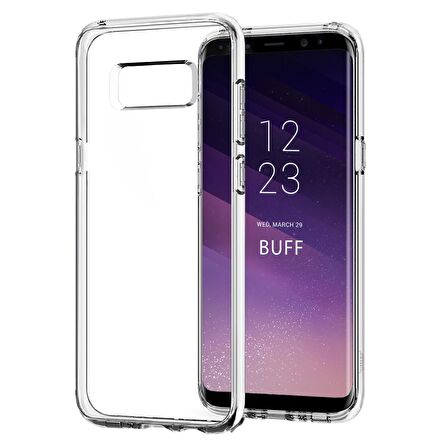 Buff Galaxy S8 Plus ile Uyumlu Air Hybrid Kılıf Crystall Clear