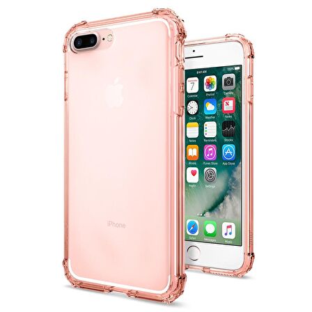 Buff iPhone 8 Plus / 7 Plus ile Uyumlu No1 Kılıf Rose Gold