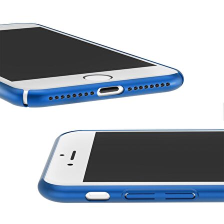 Buff iPhone 8 Plus ile Uyumlu Slim Fit Kılıf Blue