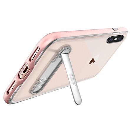 Buff iPhone X ile Uyumlu Air Bumper Kılıf Rose Gold