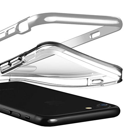 Buff iPhone 8/7 ile Uyumlu Air Bumper Kılıf Silver