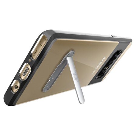Buff Galaxy Note 8 ile Uyumlu Air Bumper Kılıf Space Gray