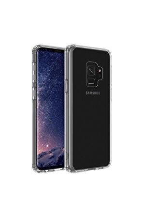Buff Galaxy S9 Plus ile Uyumlu Air Hybrid Kılıf Crystal Clear