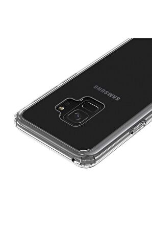 Buff Galaxy S9 Plus ile Uyumlu Air Hybrid Kılıf Crystal Clear