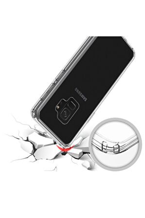 Buff Galaxy S9 Plus ile Uyumlu Air Hybrid Kılıf Crystal Clear