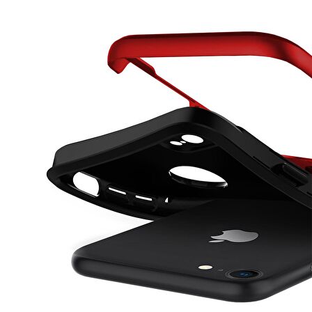 Buff iPhone 7 ile Uyumlu New Armor Kılıf Red
