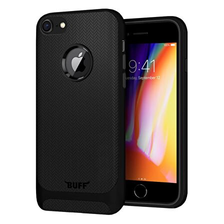 Buff iPhone 8 ile Uyumlu New Armor Kılıf Black