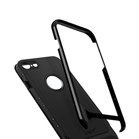 Buff iPhone 8 ile Uyumlu New Armor Kılıf Black
