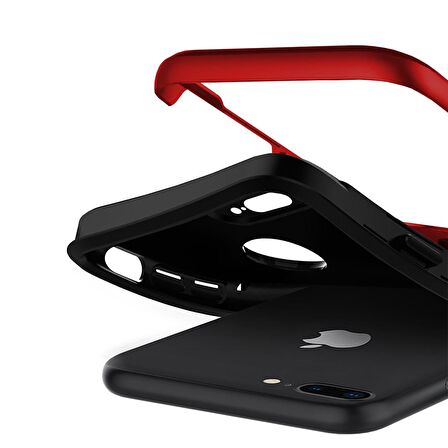Buff iPhone 7 Plus ile Uyumlu New Armor Kılıf Red