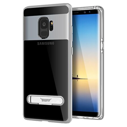 Buff Galaxy S9 ile Uyumlu Air Bumper Kılıf Silver