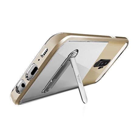 Buff Galaxy S9 Plus ile Uyumlu Air Bumper Kılıf Gold