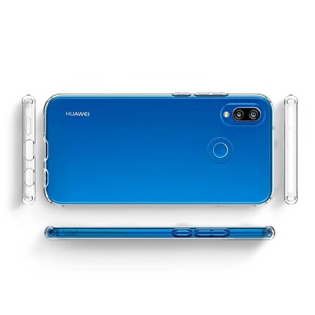Buff P20 Lite ile Uyumlu Air Hybrid Kılıf Crystal Clear