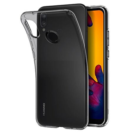 Buff P20 Lite ile Uyumlu Air Hybrid Kılıf Smoke Black