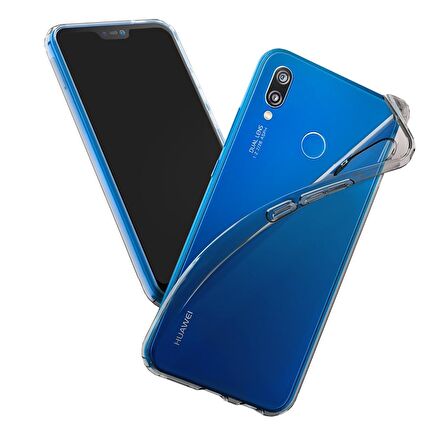 Buff P20 Lite ile Uyumlu Air Hybrid Kılıf Smoke Black